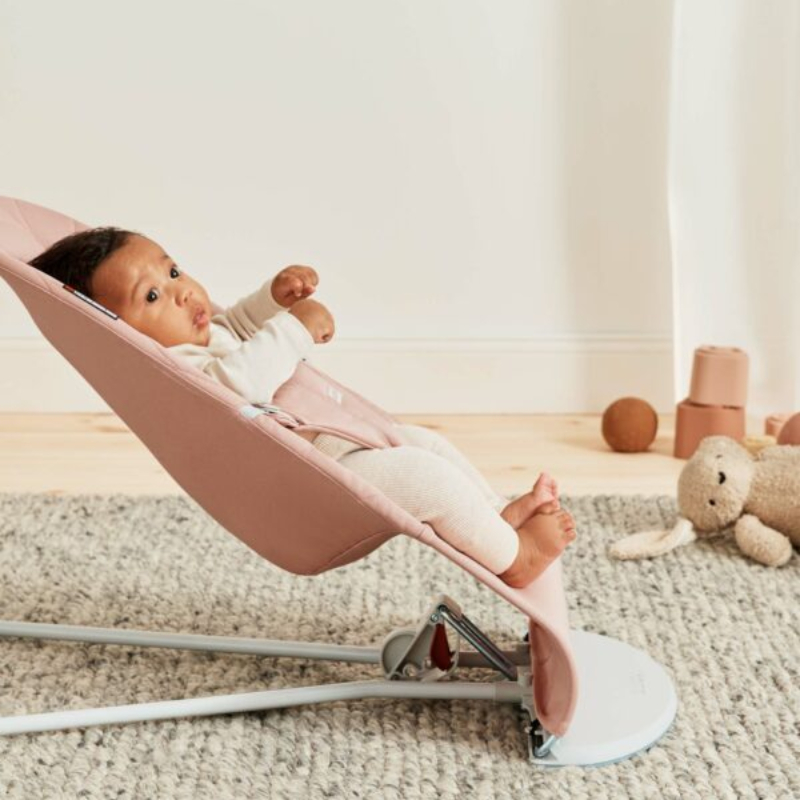 BabyBjörn Bouncer Bliss Woven dusty pink 006222 – prikaz 5