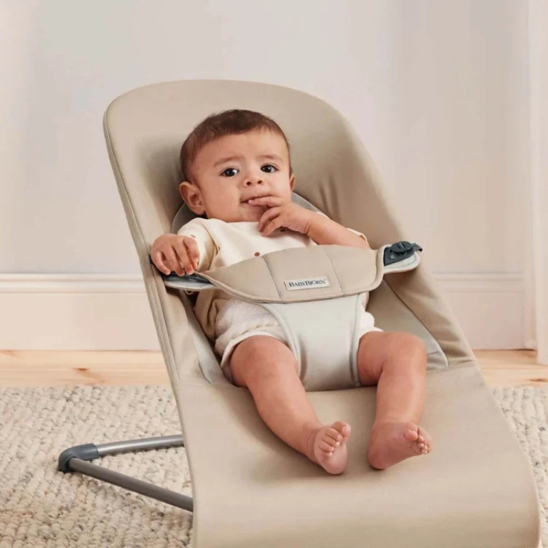 BabyBjörn Bouncer Soft Woven brown / beige – prikaz 2