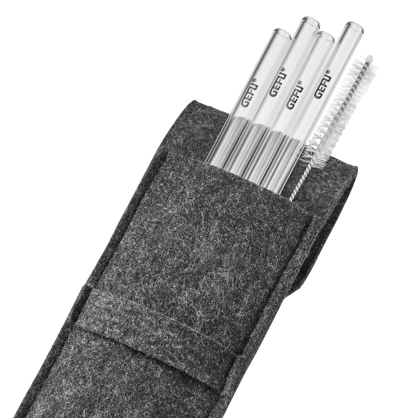 GEFU staklene slamke FUTURE 18 cm 4/1