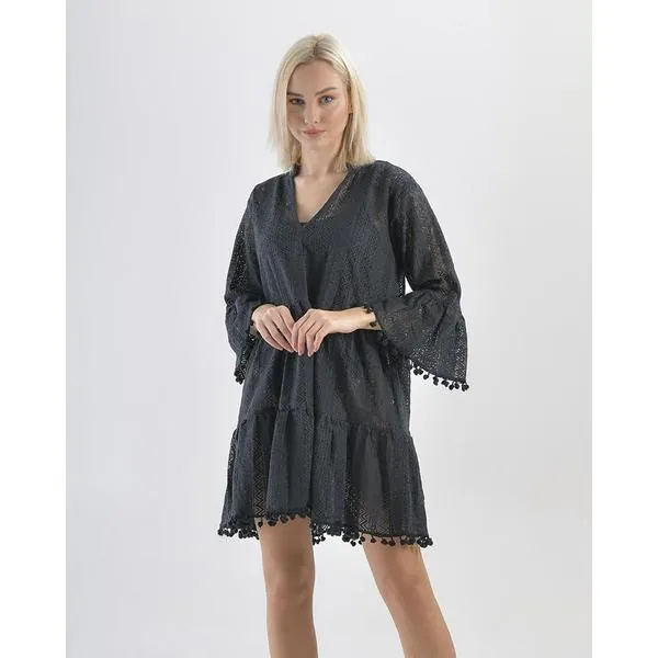 INART Kaftan m/l crni - prikaz proizvoda