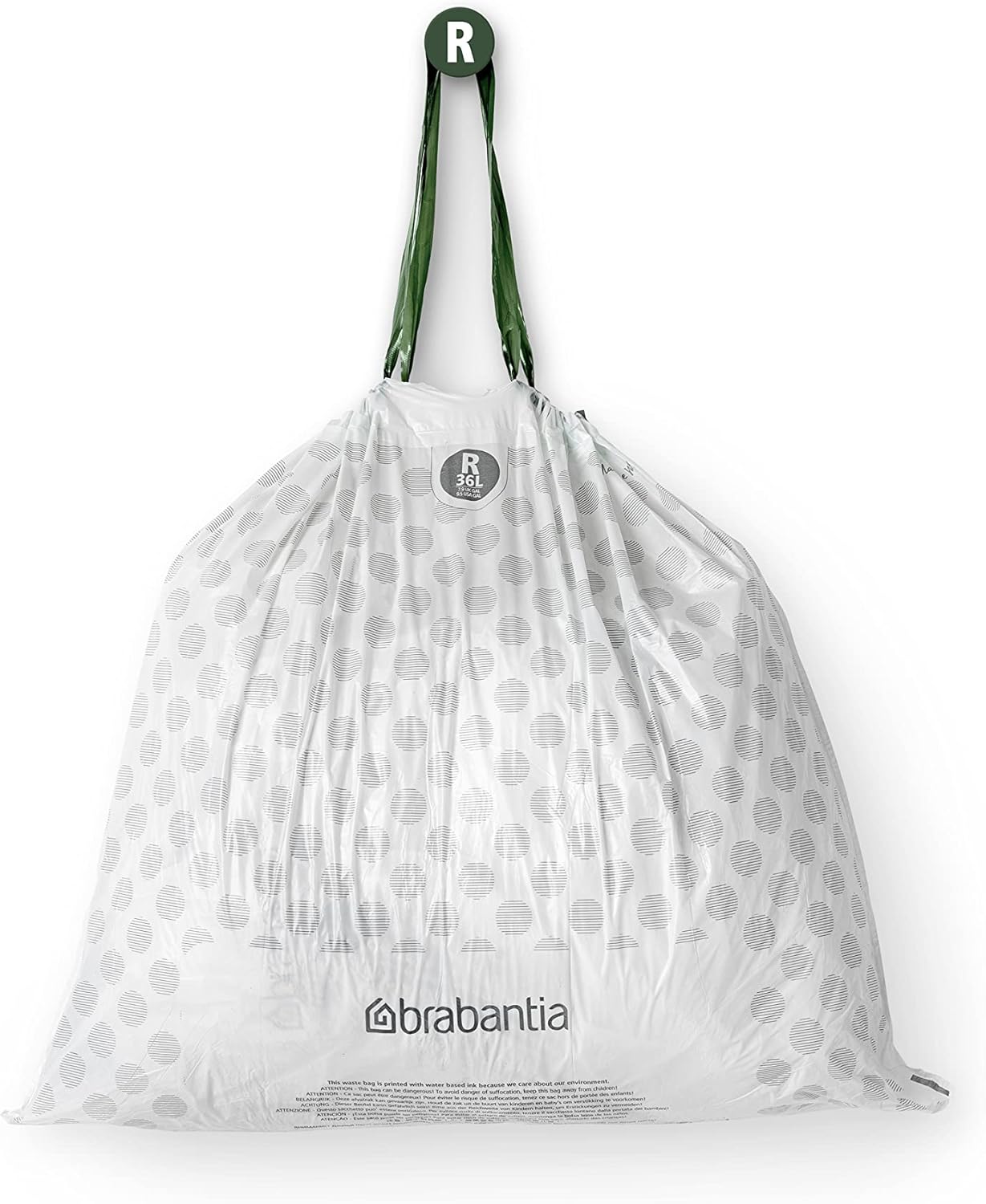 Brabantia vrećice za smeće Perfect Fit R 36 L 10/1, Bijela / 115622 u upotrebi