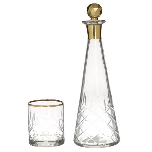 INART Dekanter i čaše set 7/1 φ11χ35 / φ8χ9cm - prikaz proizvoda