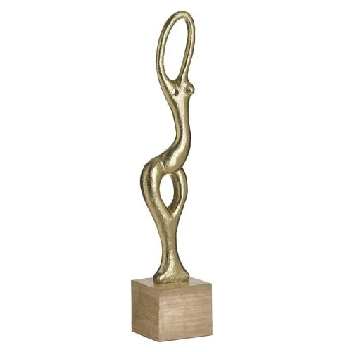 INART Statua zlatna 10χ9χ48cm - prikaz proizvoda