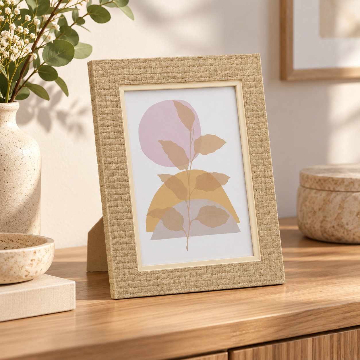 INART Okvir za fotografije bež 15x20cm - prikaz u prostoru