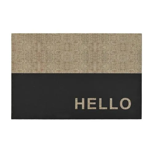 INART Otirač ''hello'' bež/crni 40x60cm - prikaz proizvoda