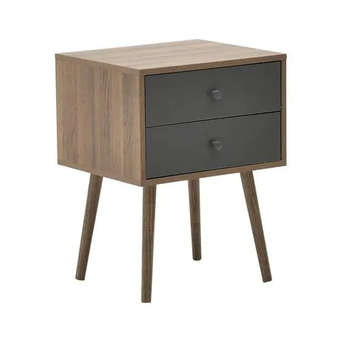 INART Noćni ormarić natural/siva 45χ39χ59cm - prikaz proizvoda