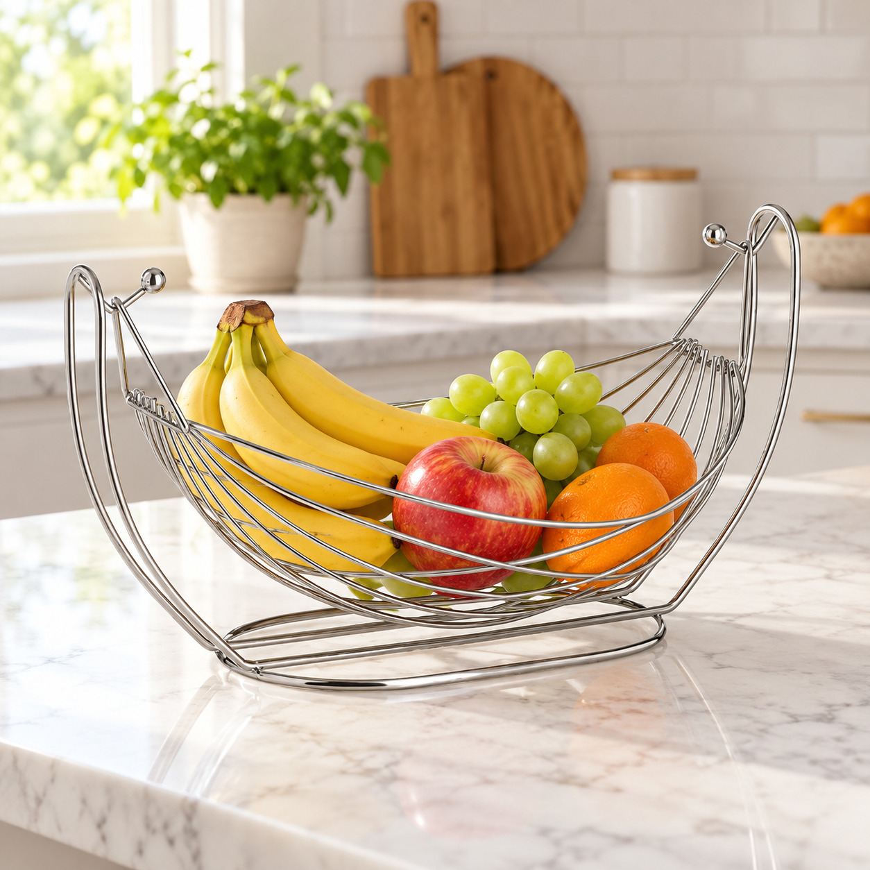 INART Košara za voće silver 30x22x17cm - prikaz u prostoru