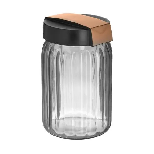 INART Staklenka crna/rose-gold 1,4lt φ12χ18 - prikaz proizvoda