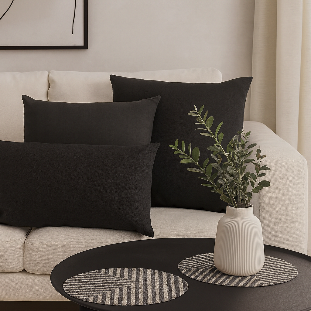 Bizzotto dekorativni jastuk OLEFIN 50 × 50 cm antracit – prikaz proizvoda