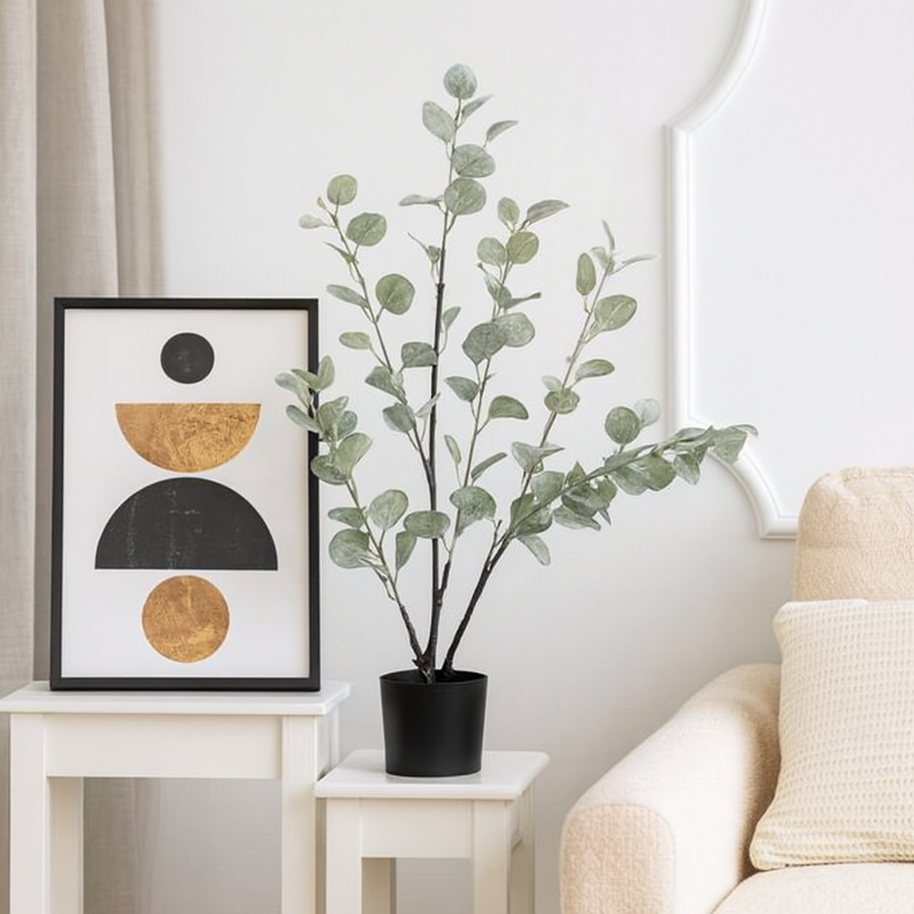 Bizzotto umjetni eukaliptus 82 cm u saksiji, PVC – detalj