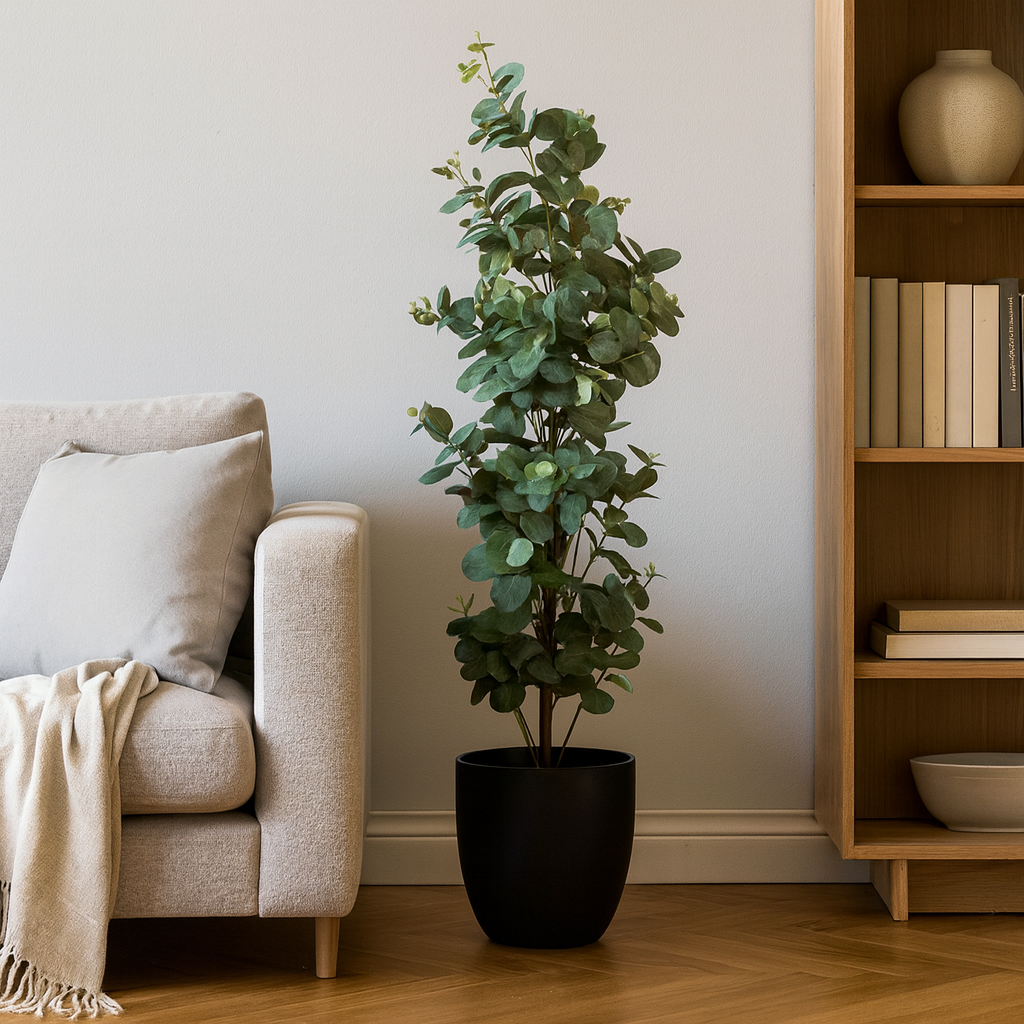 Bizzotto umjetni eukaliptus 90 cm u saksiji, PVC – detalj