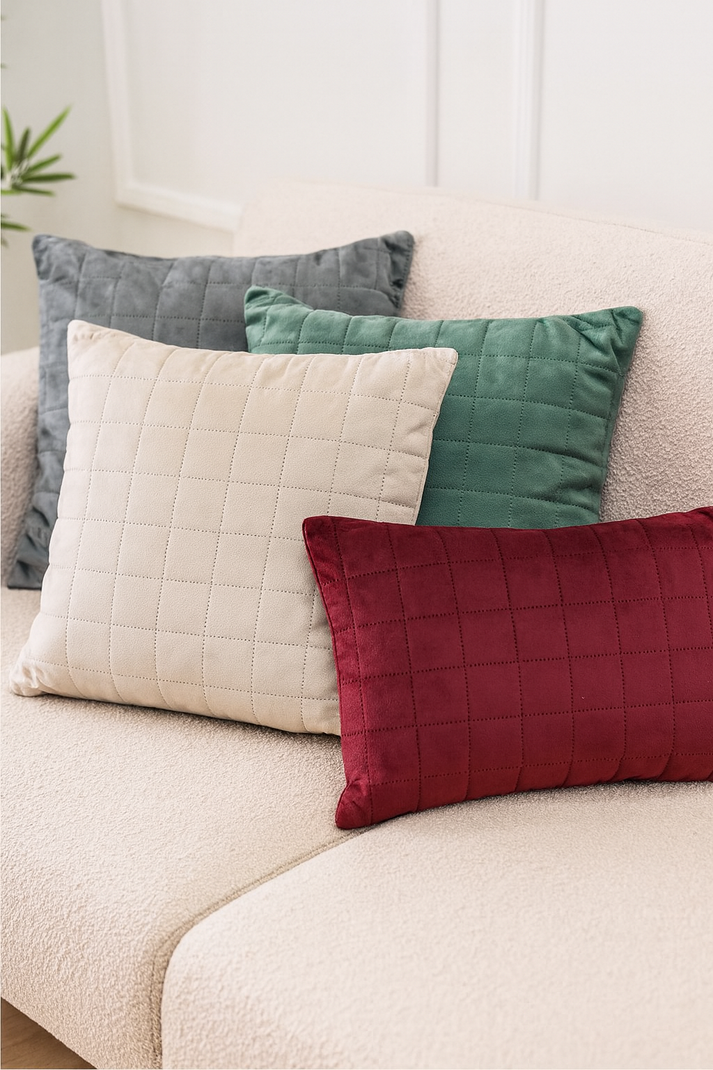 Bizzotto dekorativni jastuk SQUARE 45 × 45 cm sivi – detalj