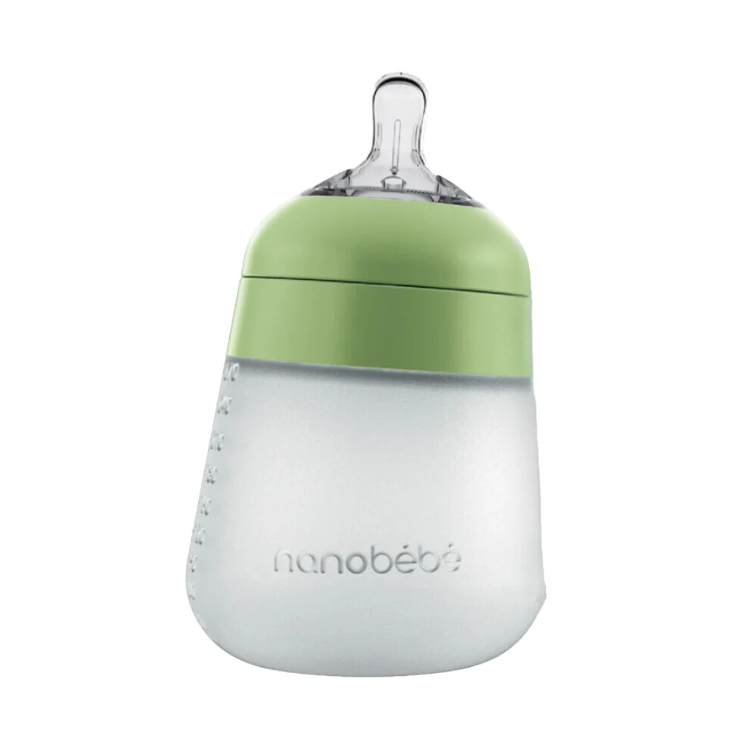 Nanobébé Nanobébé Flexy silikonska bočica 270 ml, Sage / F1012118