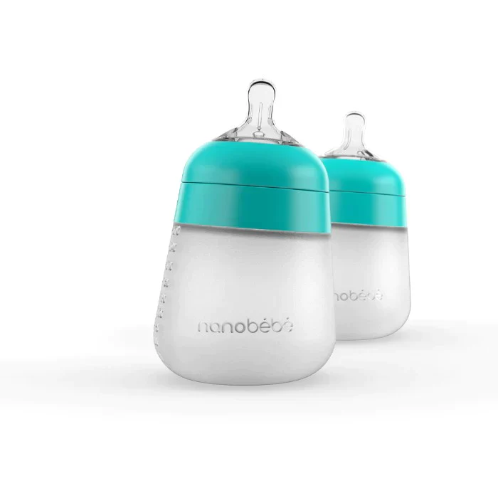 Nanobébé Nanobébé Flexy silikonska bočica 270 ml 2 kom, Mint / 9012112
