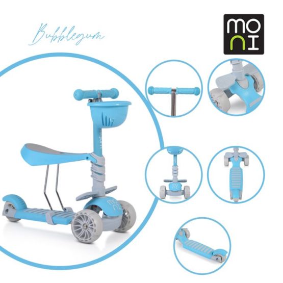 Moni romobil Bubblegum blue