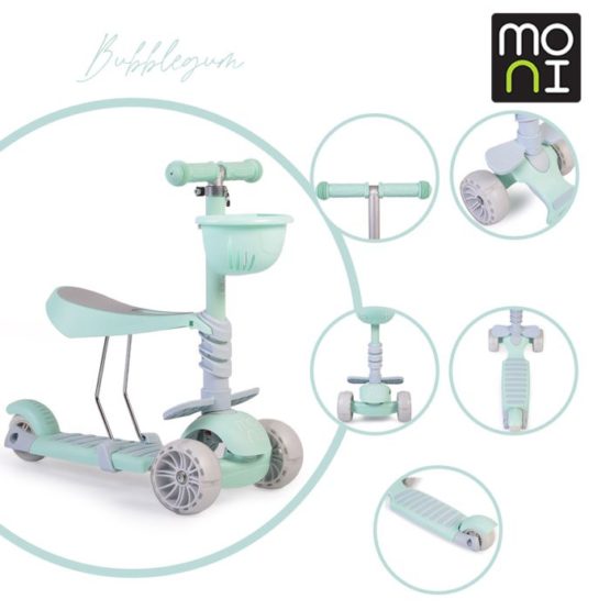 Moni romobil Bubblegum zeleni