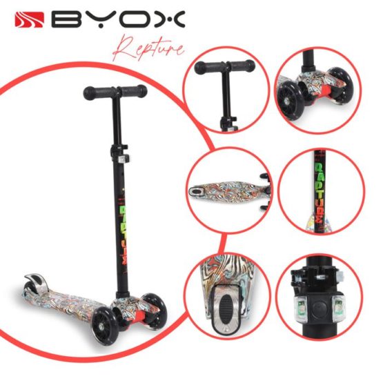 Byox romobil RAPTURE crna – detalj 2