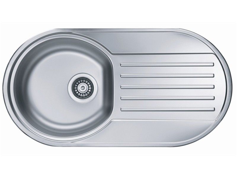 Alveus sudoper Form 40 A, satinirana, 437 × 832 mm, inox, 1060001 – tehnička skica ili detalj