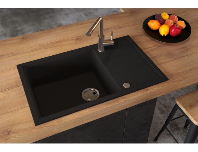 Alveus sudoper Intermezzo 130 G90, Deep Black, 48 × 78 cm, Granital, 1149117 – dodatni prikaz