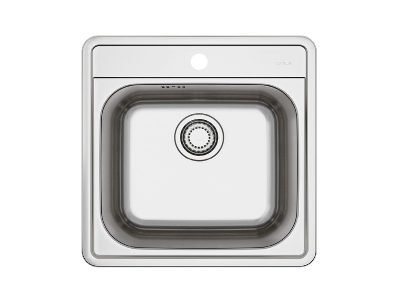 Alveus sudoper More 20, 500 × 490 mm, inox, 1151258 – tehnička skica ili detalj