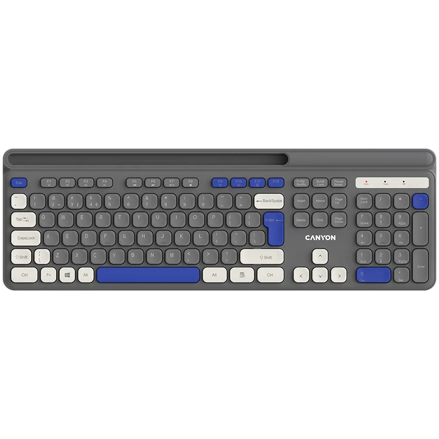 Canyon HKB-W03 bežična tastatura siva