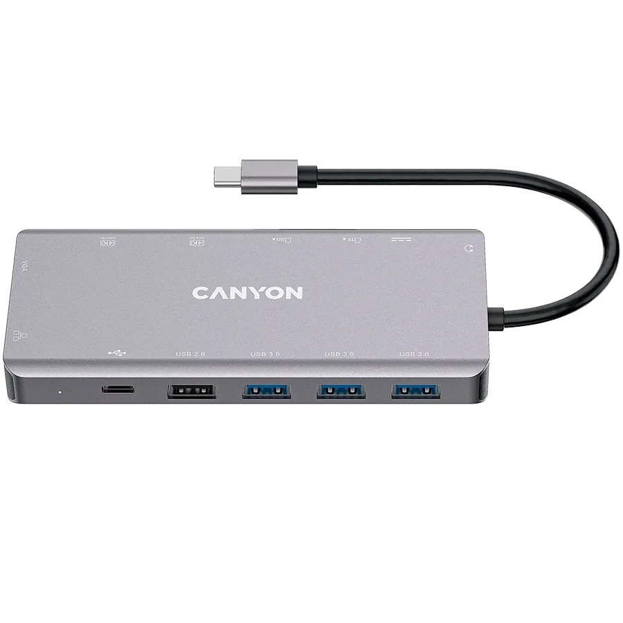 Canyon DS-12 USB-C hub dark grey