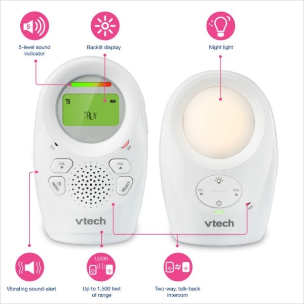 VTech Digital Audio Display Baby Alarm DM1211 prikaz 4