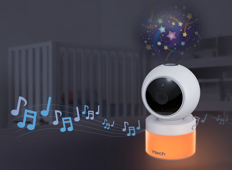 VTech video baby monitor 5" Pan & Tilt s noćnim svjetlom i projektorom VM5463 prikaz 13