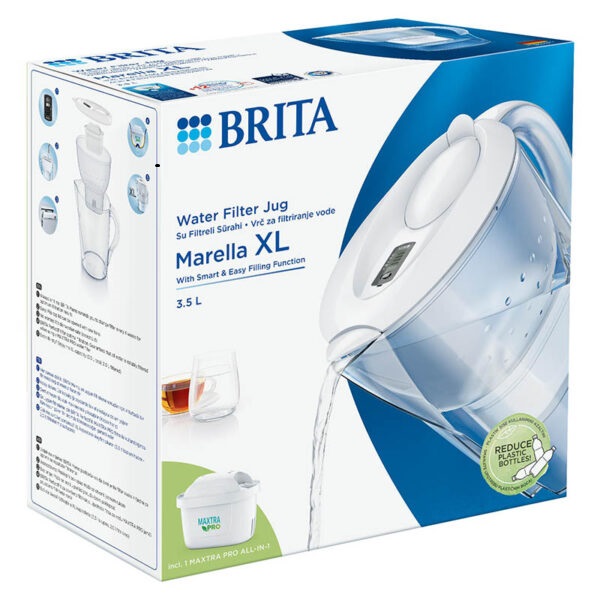 Brita Marella XL Pro bokal za filtriranje vode 2 l bijeli - 1052722 prikaz 7