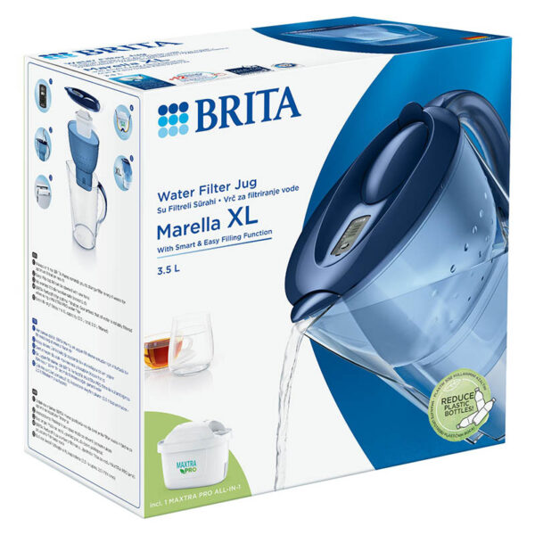Brita Marella XL Pro bokal za filtriranje vode 2 l plavi - 1052723 prikaz 7