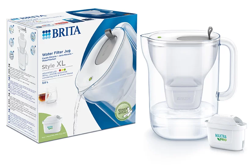 Brita Style Pro bokal za filtriranje vode 1,4 l sivi - 1052725 prikaz 7