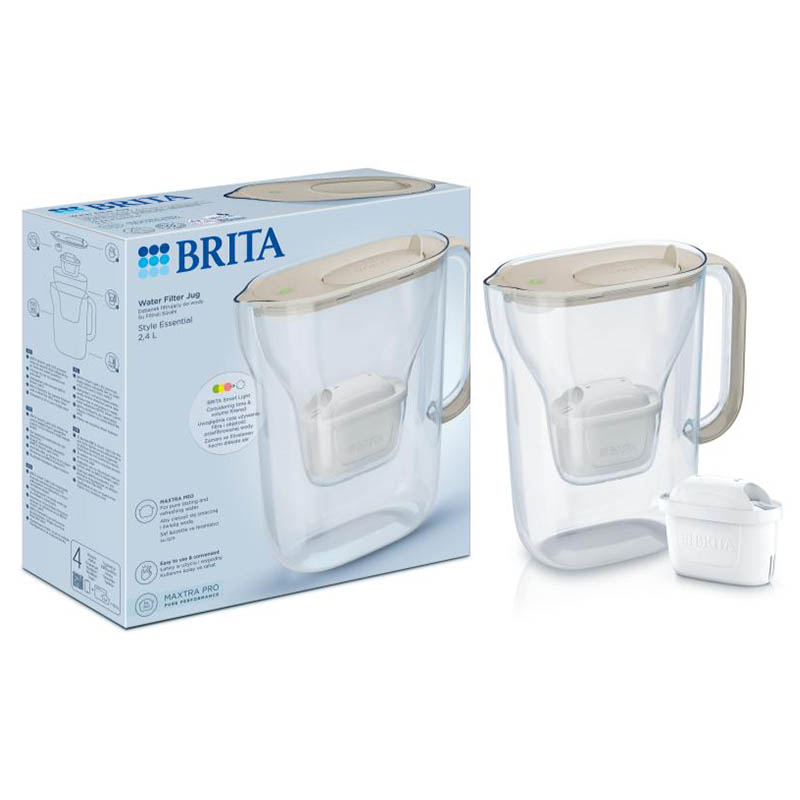 Brita Style Essential bokal za filtriranje vode 2,4 l bež - 1058041 prikaz 8