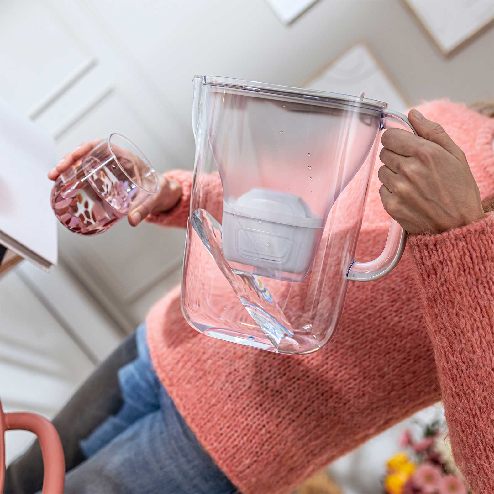 Brita Style Essential XL Pro bokal za filtriranje vode 3,6 l bež - 1058044 - fotografija 4