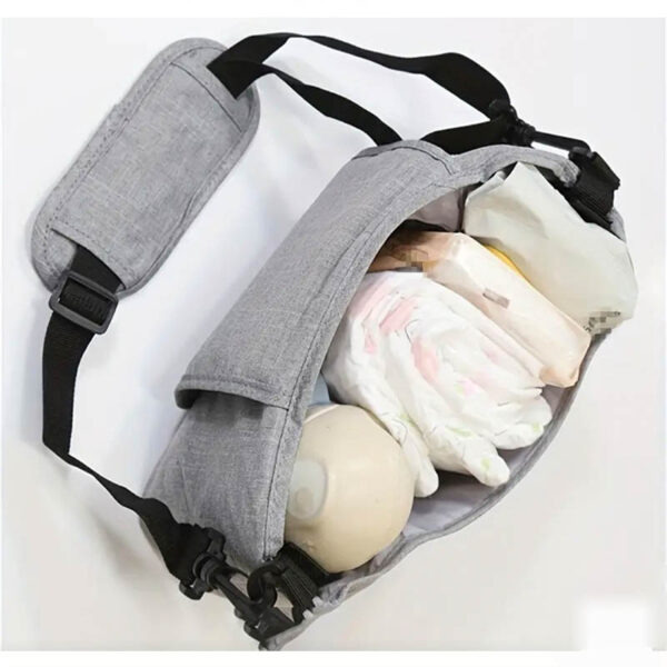 Kalei mini torba organizator za dječja kolica siva - fotografija 4