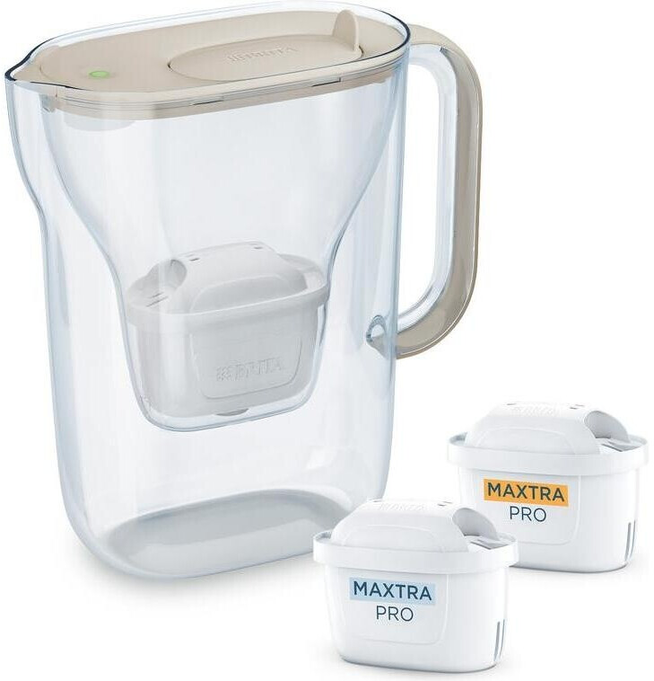 Brita Style Essential bokal za filtriranje vode 2,4 l bež + 2 GRATIS filtera prikaz 7