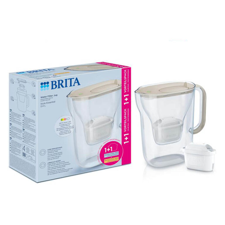 Brita Style Essential bokal za filtriranje vode 2,4 l bež + 2 GRATIS filtera prikaz 13