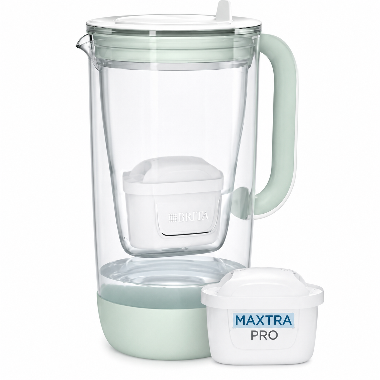 Brita Pro Limited Edition stakleni bokal za filtriranje vode 2,5 l svijetlozeleni - 1059323 prikaz 4