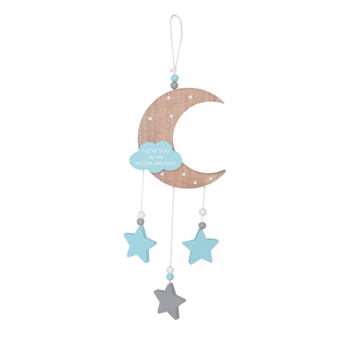 Cangaroo dekoracija za sobu To the moon and back, plava