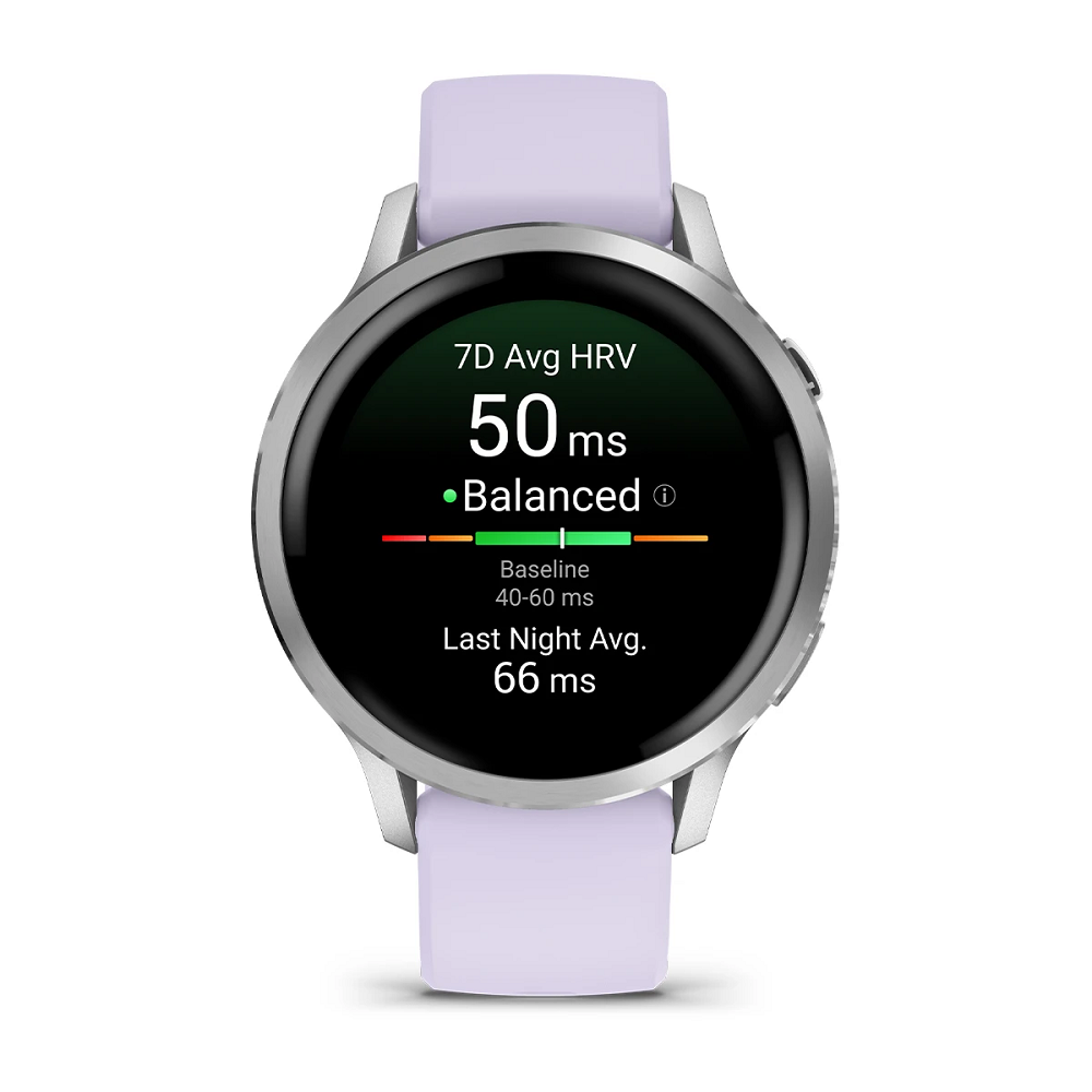 Garmin Venu 4 41mm Gray Silver Periwinkle dodatni prikaz