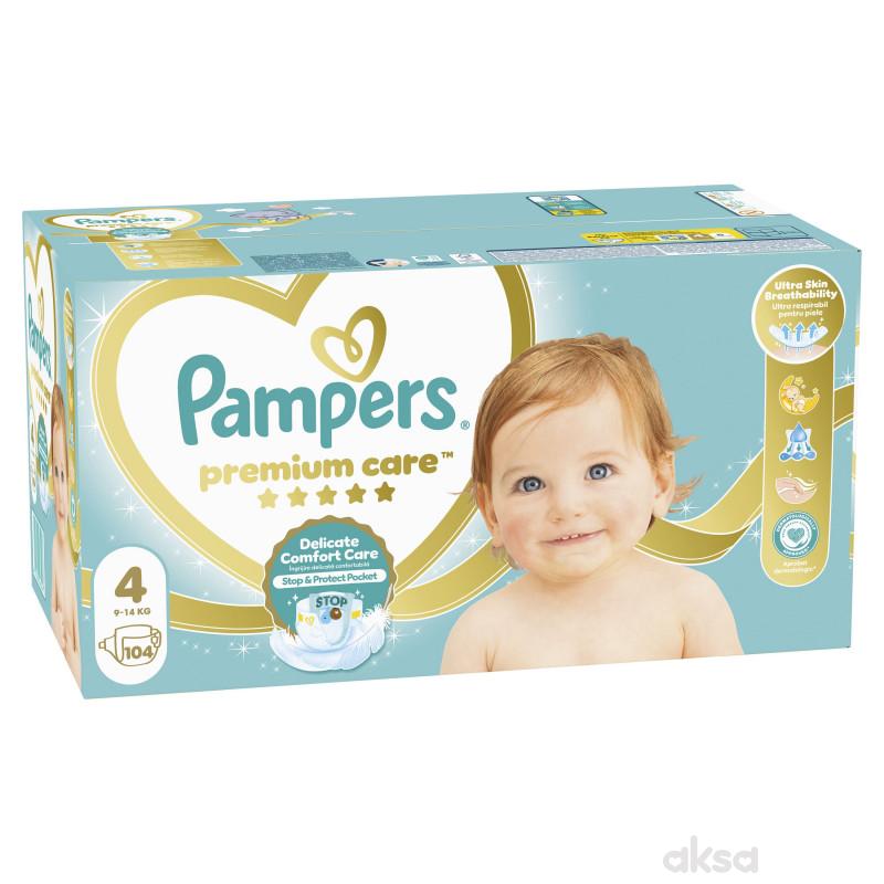 Pampers Active Baby Premium pelene veličina 4 (Maxi) Mega Box 104 kom (9–14 kg)