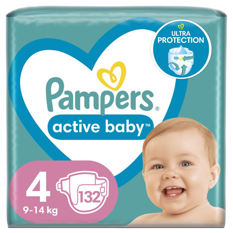 Pampers pelene veličina 4 (Maxi) Mega Box 132 kom (9–14 kg)