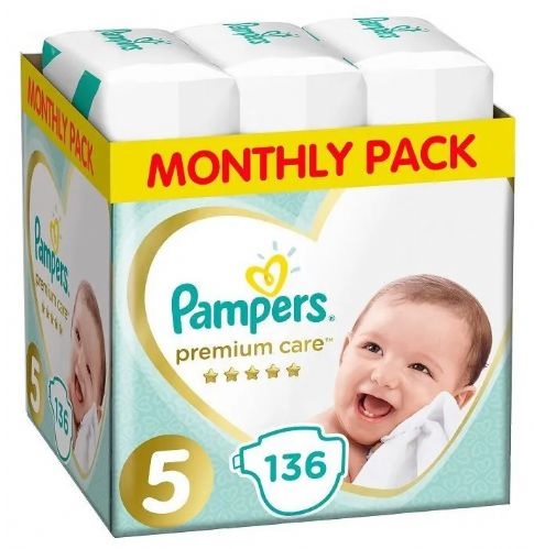Pampers Premium Care pelene veličina 5 (Junior) Mega Box 136 kom (11–16 kg)