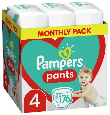 Pampers Pants pelene gaćice veličina 4 (Maxi) Mega Box 176 kom (9–15 kg)