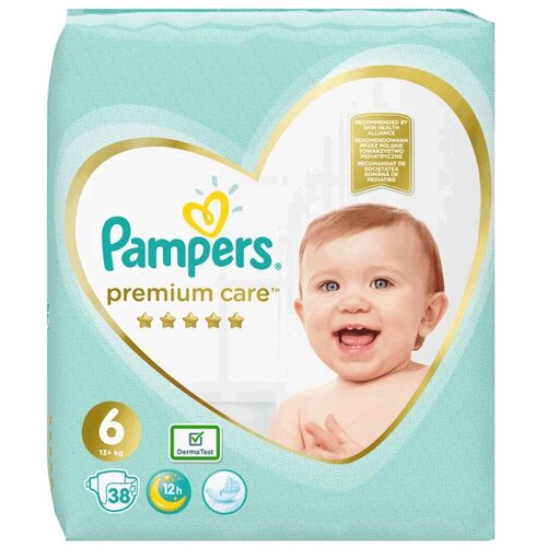 Pampers Premium Care pelene veličina 6 (Extra Large) 38 kom (15 + kg)