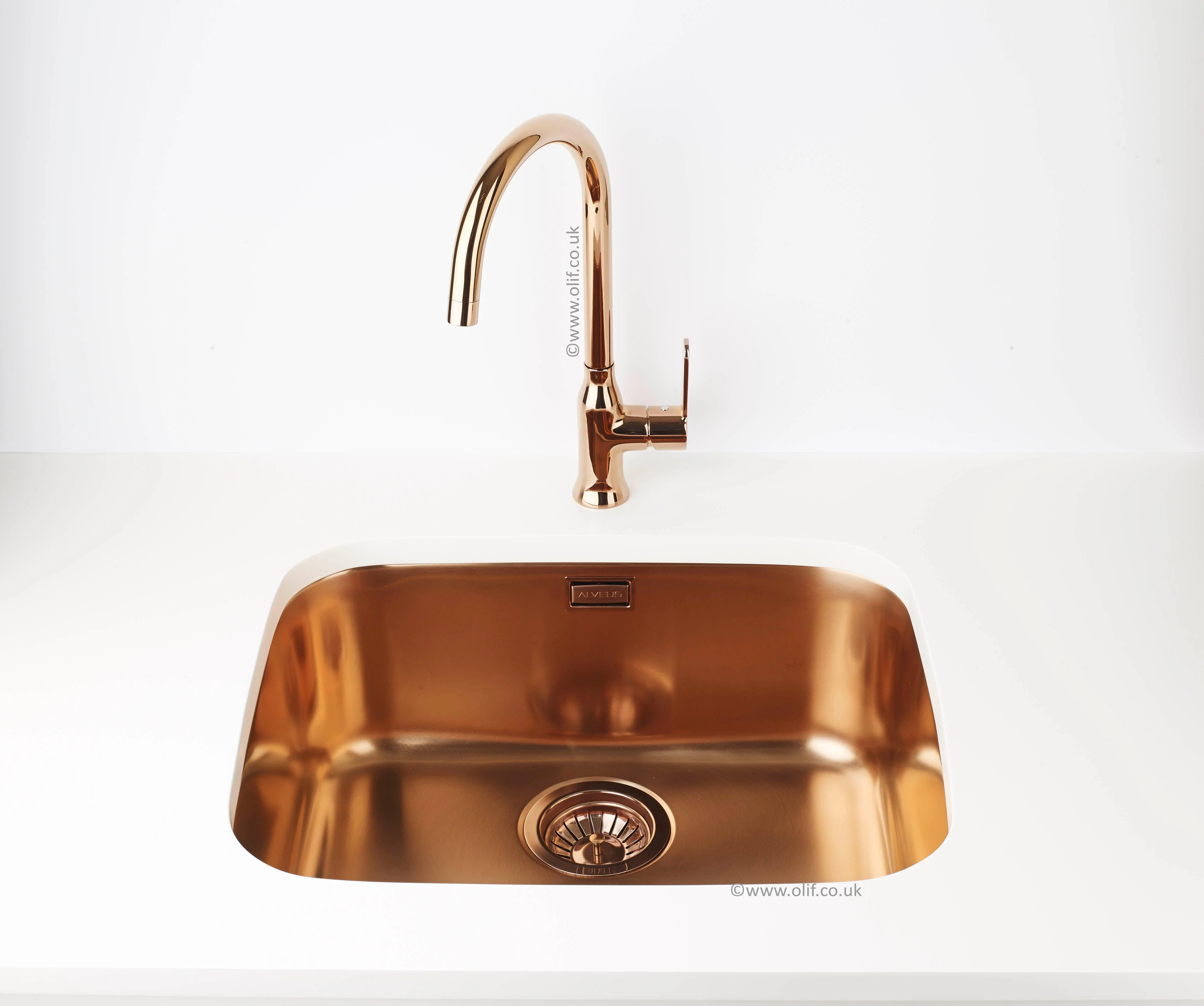 Alveus sudoper Monarch Variant 10 bronza, 508 × 428 mm, inox Monarch (PVD), 1113581 – tehnička skica ili detalj