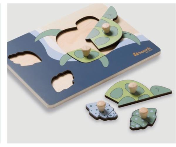Hauck drvene puzzle Kornjača – prikaz 2