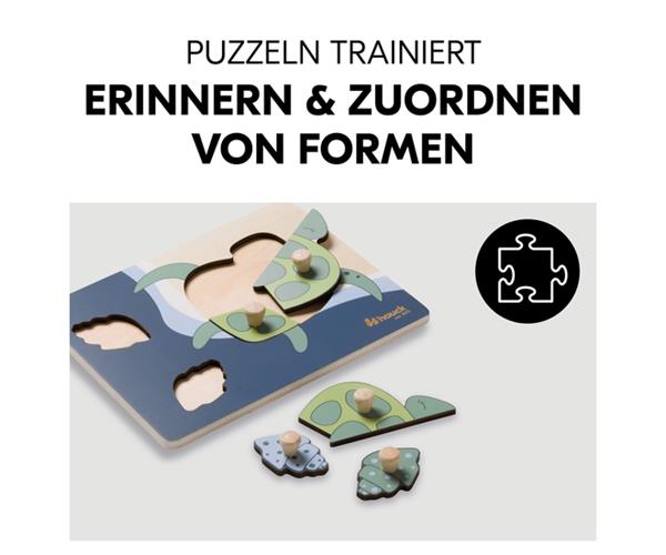 Hauck drvene puzzle Kornjača – prikaz 3