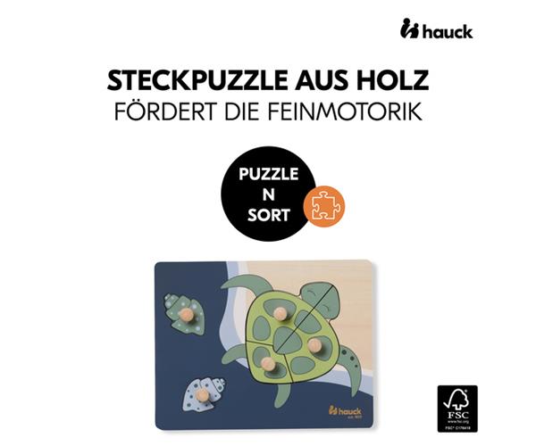 Hauck drvene puzzle Kornjača – prikaz 4