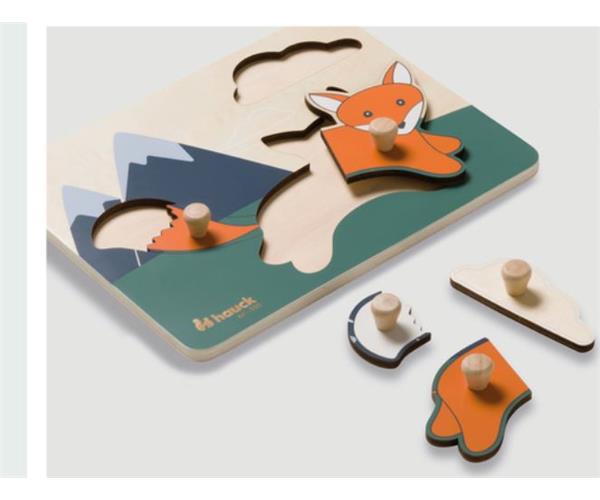 Hauck drvene puzzle Lisica – prikaz 2