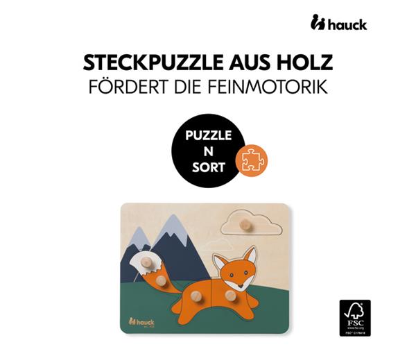 Hauck drvene puzzle Lisica – prikaz 3
